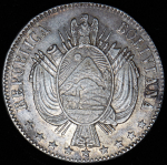 1 боливиано 1864 (Боливия)