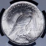 1 доллар 1922 "Peace Dollar" (США) (в слабе)