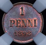 1 пенни 1898 (Финляндия) (в слабе)