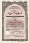 Акция на 500 марок 1939 "Deutsche Hypothekenbank in Wiemar" (Германия)