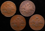 Набор из 10-ти медных монет 5 и 10 копеек