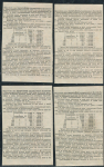 Набор из 4-х лотерейных билетов 1914