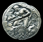 Медаль "В честь 25 летия со дня открытия 1946-1971 металлодобывающего предприятия "JUGOMETAL" (Югославия)