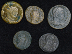 Набор из 5-ти медных монет. Рим