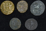 Набор из 5-ти медных монет. Рим