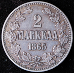 2 марки 1865 (Финляндия) S