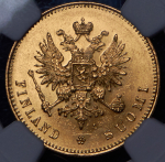 20 марок 1891 (Финляндия) (в слабе) L