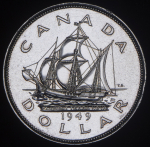 1 доллар 1949 "Вхождение Ньюфаундленда в состав Канады" (Канада)