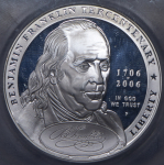 1 доллар 2006 "300 лет со дня рождения Франклина: портрет" (США) (в слабе) P