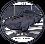 1 доллар 2006 "Автомобили мира: Jaguar E-Type" (Тувалу) (в п/у)