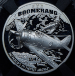 1 доллар 2017 "Истребитель "Бумеранг"" (Нуие) (в слабе)