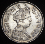 1 рупия 1896 (Барода, Индия)