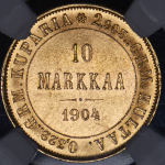 10 марок 1904 (Финляндия) (в слабе) L