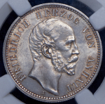 2 марки 1896 (Ангальт) (в слабе) А