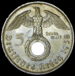 5 марок 1938 (Германия) А
