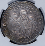 Талер 1596 (Саксония) (в слабе)