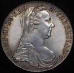 Талер 1780 "Мария Терезия". Рестрайк (Австрия)
