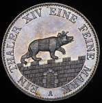Талер 1855 (Ангальт) А