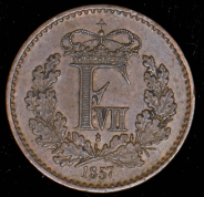 1/2 скиллинга 1857 (Дания)