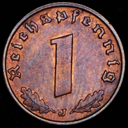 1 пфеннинг 1938 (Германия) J