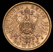 20 марок 1900 (Вюртемберг) F