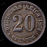 20 пфенингов 1876 (Германия)