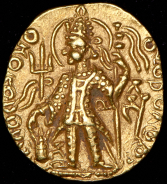 Динар. Васудева II. Кушанская империя