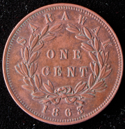 1 цент 1863 (Саравак)