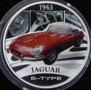 1 доллар 2006 "Автомобили мира: Jaguar E-Type" (Тувалу) (в п/у)