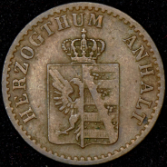 1 пфеннинг 1867 (Ангальт-Бернбург)