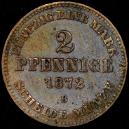 2 пфеннига 1872 (Пруссия) B