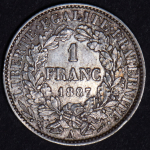 1 франк 1887 (Франция) А