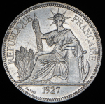 1 пиастр 1927 (Французский Индокитай) А