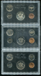 Набор из 10-ти наборов монет 1970-1977 (США)