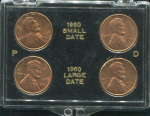 Набор из 4-х 1 цент 1960 (США) (в п/у)