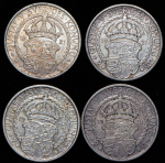 Набор из 4-х монет 2 кроны 1921 "400 лет Войне за независимость" (Швеция)