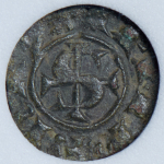 1 денарий 1263-1266 (Мессина  Сицилия) (в слабе)