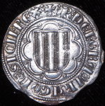 1 гроат 1282-85 (Aрагонское королевство, Сицилия)
