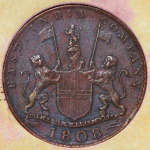 10 кеш 1808 (Британская Ост-Индийская Компания) (в п/у)
