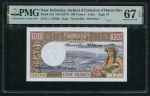 100 франков 1977 (Новые Гебриды) (в слабе)