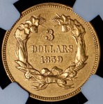 3 доллара 1859 (США) (в слабе)