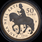 50 евро 2013 "Фауна в искусстве - Ренессанс" (Италия)