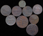Набор из 16-ти медных монет