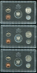 Набор из 3-х наборов монет "Кеннеди" (США) (в п/у)