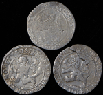 Набор из 3-х сер  монет полталера (Голландия)